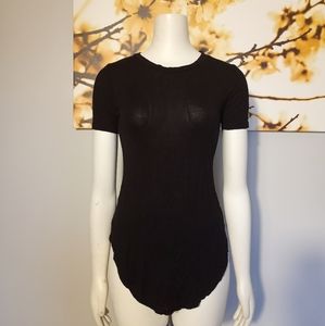 Rue 21 black stretchy tunic top
